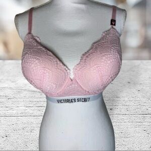 Victoria's Secret Light Pink Lace Push-Up Bra